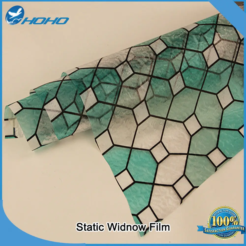 

92cm*50cm 2D Privacy Window Film Stained Glass Window Sticker Waterproof Static no Adhesive Glass Window Decor for Bathroom