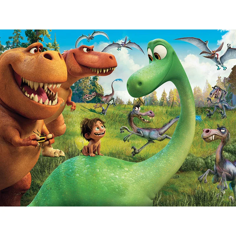 

Full 5D Diy Daimond Painting Cross-stitch "Dinosaur" 3D Diamond Mosaic Round Rhinestones Painting Embroidery Cartoon