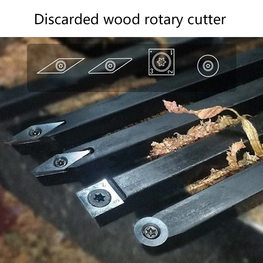 

Wood Turning Tool Carbide Bit Tip Chisel Square/Round DIY Lathe Rotary Cutter Rod Woodworking Tool