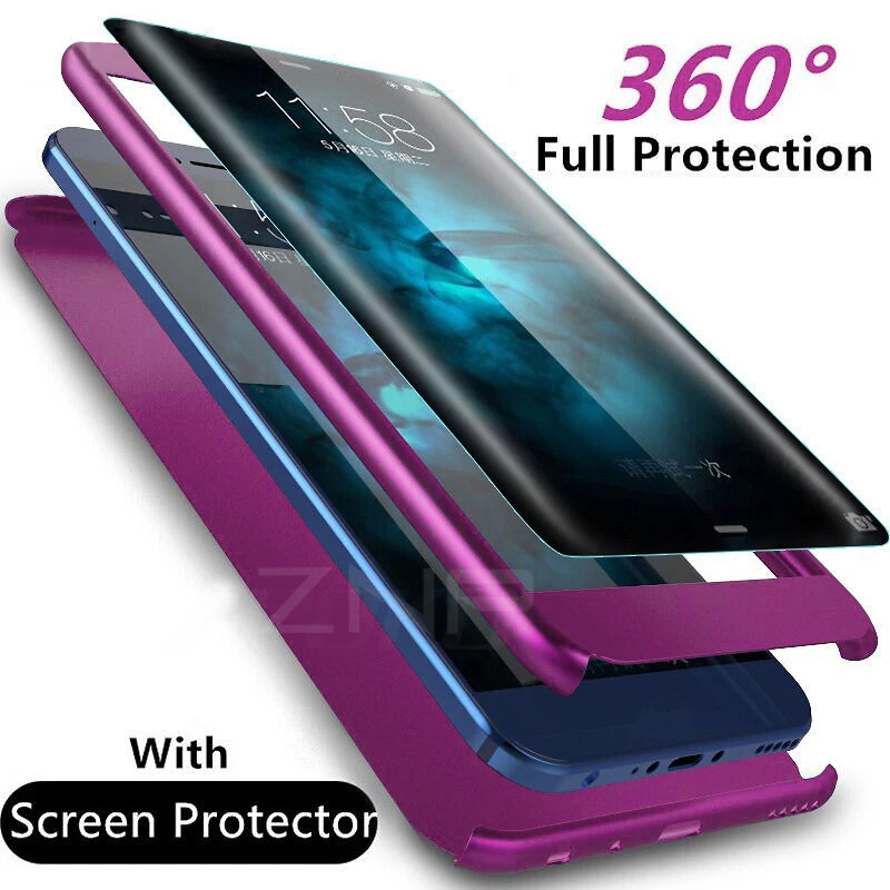 Ударопрочный чехол 360 градусов для Samsung S8 S9 galaxy a5 j52017 a8 жесткий телефона samsung Note 9 S7