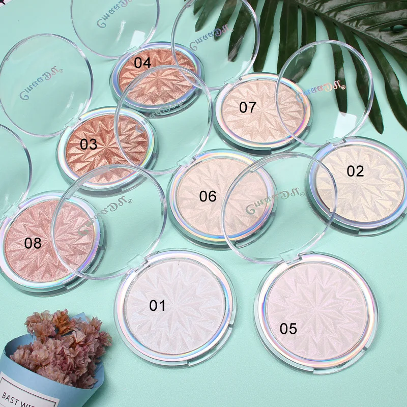 

Cmaadu baked Highlighter stick All Over Shimmer blushPowder eyeshadowTexture Water-proof Silver Shimmer Light