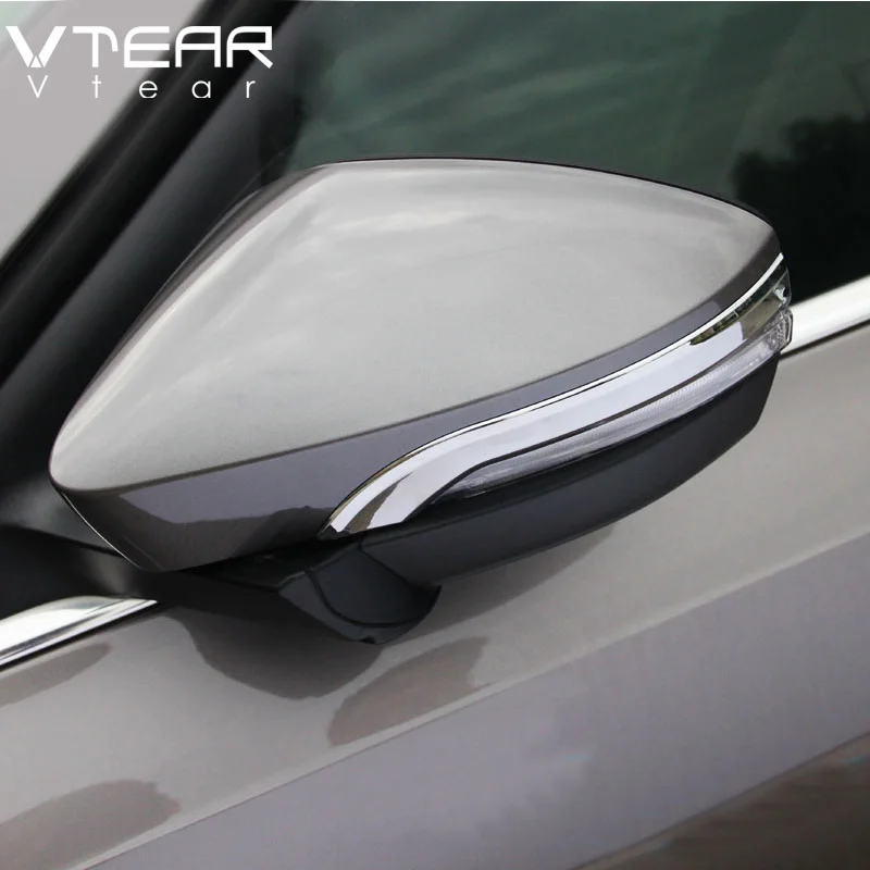 

Vtear For Skoda Octavia A7 rearview mirror trim cover car-Styling Anti-rubbed article Molding rubbing strip Exterior decoration