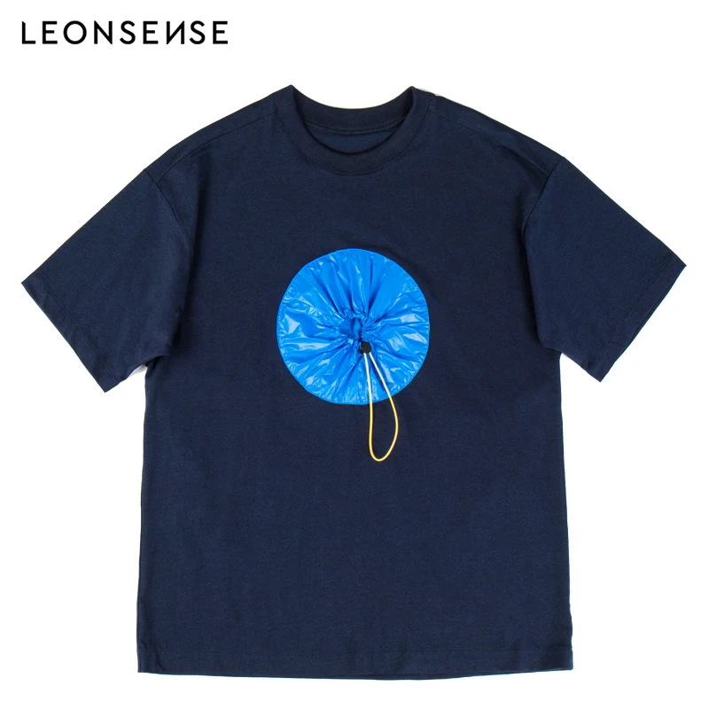 Leonsense/мужская одежда с круглым вырезом коллекция 2018 года летняя стильная