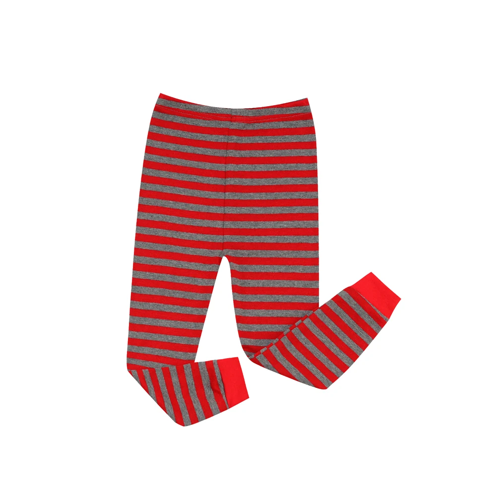 Красные и серые пижамы в полоску Детские Рождественские пижамные комплекты рождественские пижамы детские пижамы детская одежда для сна Пижама в полоску для мальчиков и девочек