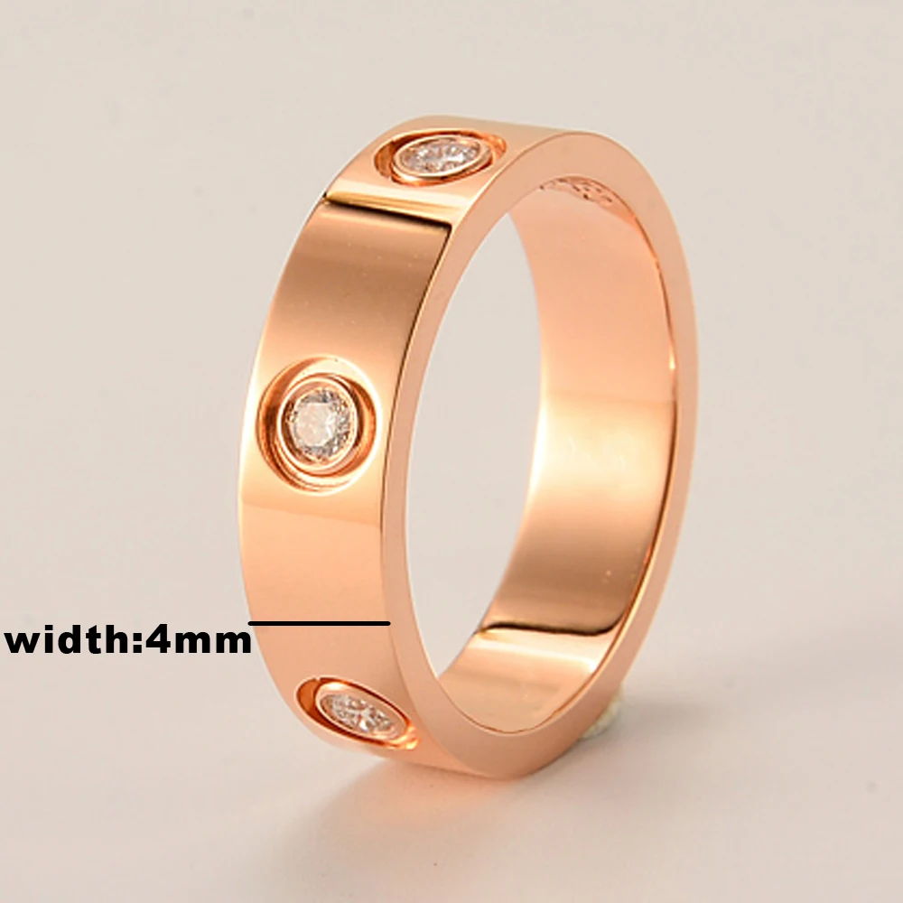 Модные женские Кольца Bague из нержавеющей стали трендовые серебряные золотые