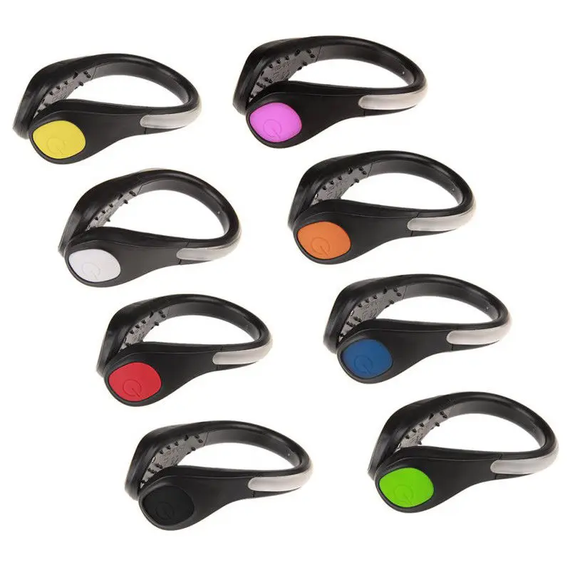 LED Luminous Shoe Clip Outdoor Bicycle LED Luminous Night Running Shoe Safety Clips Cycling Sports Warning Light Safety