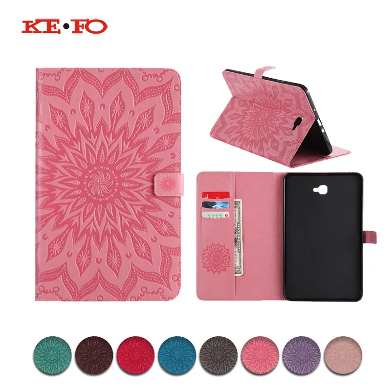

Cover Case For Samsung Galaxy TabA T585 T580N T580 10.1 inch tablet 2016 stand Case t580n tab a Case+Screen Protector