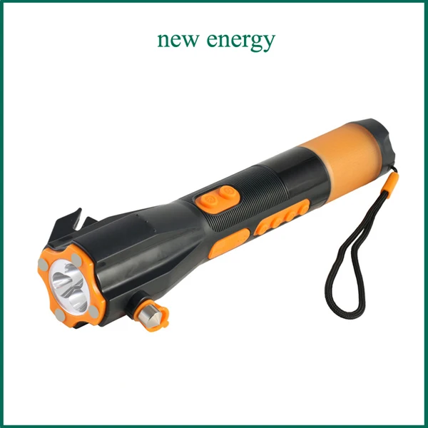 [Seven Neon]wholesales emergency torch+hammer in car/9 in 1/emergence