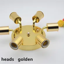 E27 керамический винт мульти-головок держатель лампы изгиб трубки потолочный светильник Гостиная Ресторан прохода DIY настенный светильник аксессуары