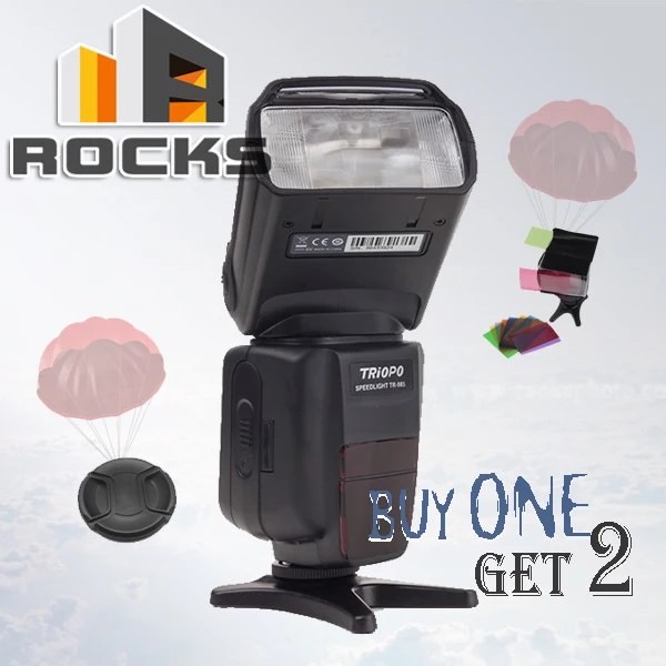Buy 1 flash get 2 gift !Triopo TR-985 Color LCD i-TTL 1/8000 HSS Wireless Speedlite Suit For Nikon D750 D810 D4S D3300 Df D5300
