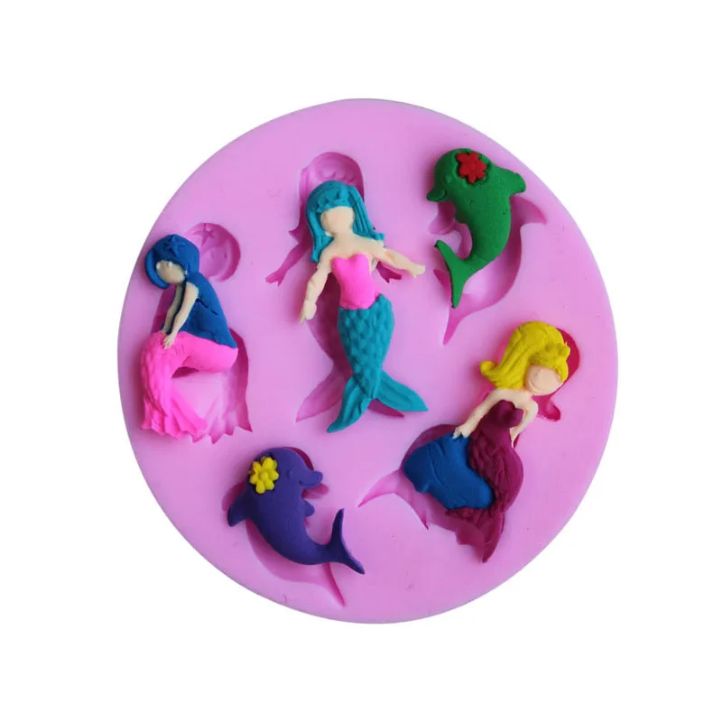 Sea Shell дельфинов гиппокамп Морская звезда силиконовые формы шоколада fondant
