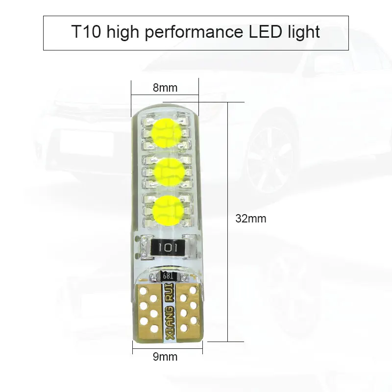 2 шт. светодиодные габаритные огни Canbus T10 W5W для Mitsubishi asx lancer 10 outlander 2013 pajero l200