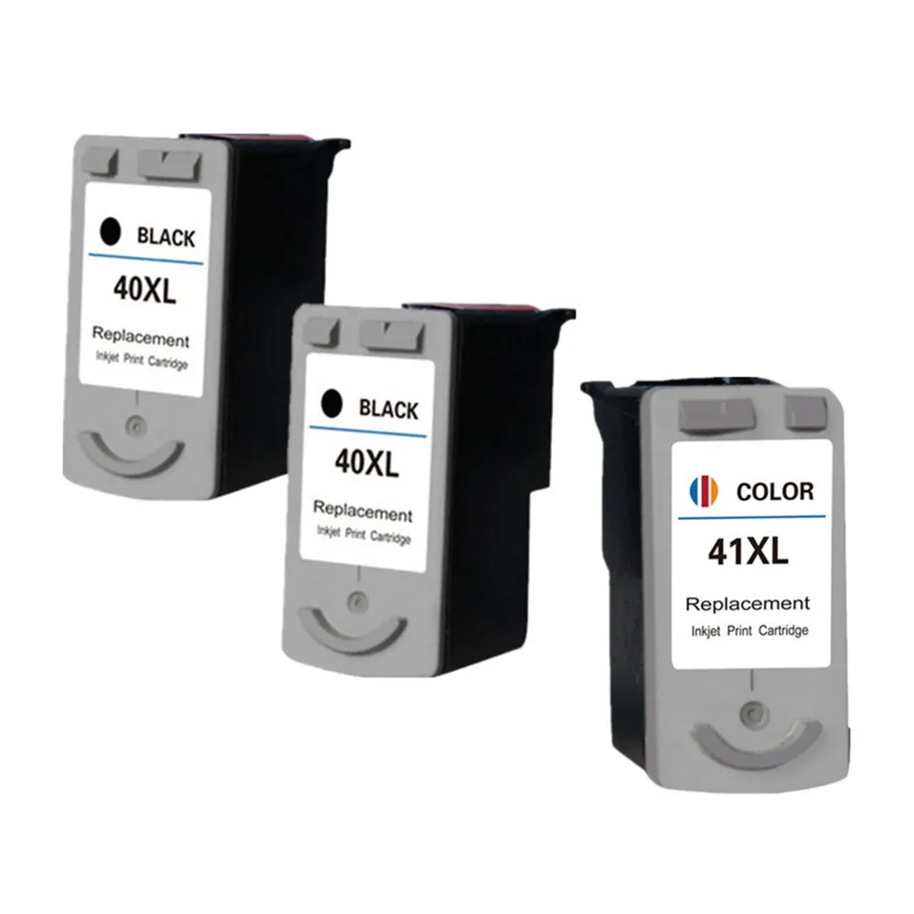 Черный чернильный картридж PG-40 PG40 40 CL41 41 совместимый для Canon PIXMA MP145 MP150 IP1900 принтер Замена струйных картриджей - Цвет: 2BK 1C