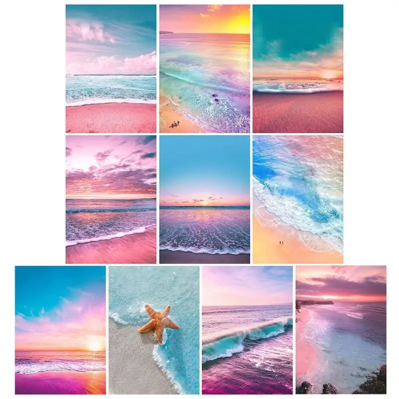 

5D DIY Full Drill Diamond Painting Seaside Scenery Cross Stitch Embroidery handmade home decor