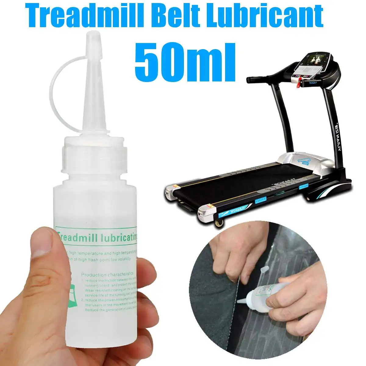 

50ml Treadmill Lubricating Oil Running Machine Lubricant Belt Lube Silicone oil for Running Machine Wear-Resistant