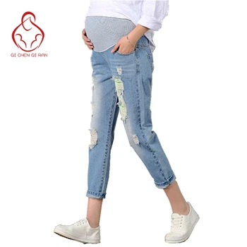 New Jeans Maternity Pants For Pregnant Women Clothes Trousers Nursing Prop Belly Legging Pregnancy Clothing Overalls