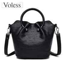 Luxury Handbags Women Bag Designer High Quality PU Leather Shoulder Bags Women Big Tote Retro Female Shoulder Messenger Bags women messenger bags pu leather cat wearing big glasses print shoulder handbags 2018 women bag c40 24