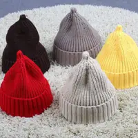 Cute Hat Women Autumn Winter Beanie Knitted Hats For Women Girls Boys Bonnet Warm Beanies Hat Parent Child Design Christmas Gift 6