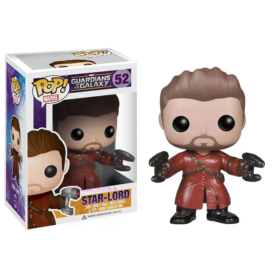 

Guardians of the Galaxy Star Lord Funko POP BJD Action Figure 10cm PVC Q version Doll Collection Model Toys Gift