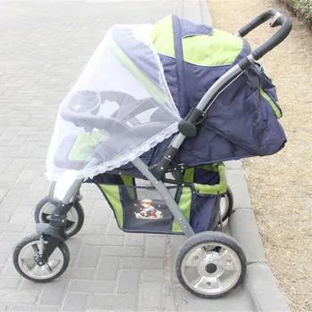 

1Pcs Large Size Infants Baby Summer Safe Stroller Insect Mosquito Net Mesh Pushchair Full Cover Half Cover Lace Mosquito Net