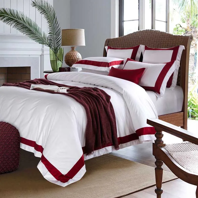 White Luxury Egyptian Cotton Bedding Set 4 Pcs Luxury Bedding Store