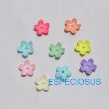 200 шт DIY аксессуары для ювелирных изделий Акриловые Цветочные бусины 12 мм пластиковые разделители разноцветные цветочные сосуды серьги ручной работы отдел