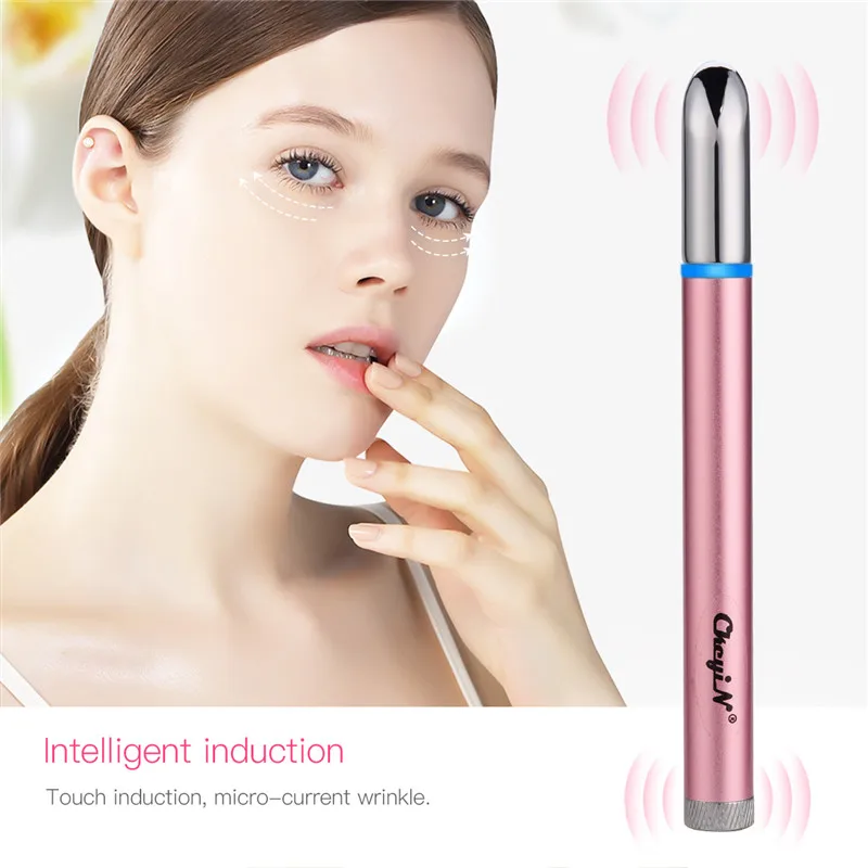 

Beauty Mini Eye Roller High-Frequency Vibrating Portable Face Massager Pen Type Wand Beauty Device Blue Light Skin Face Care 30