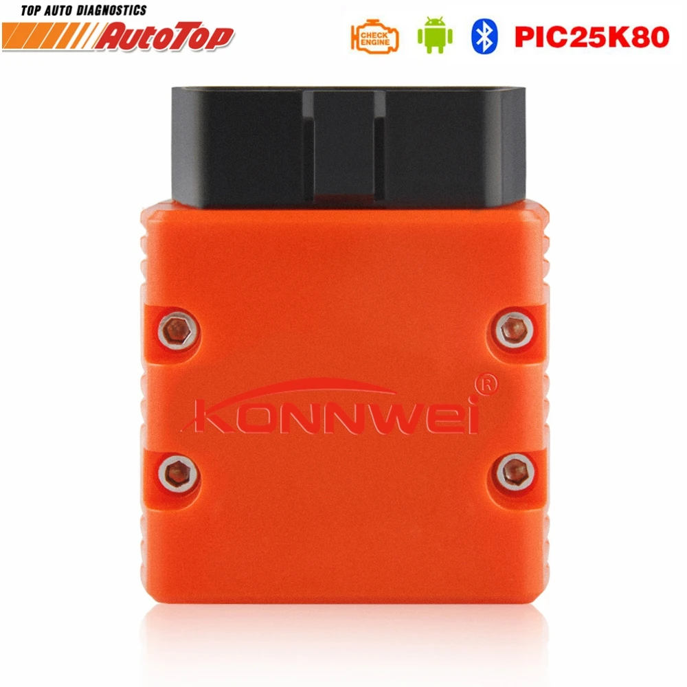 

2019 OBD2 Scaner ELM327 V1.5 Real OBD2 PIC18F25K80 Chip OBD 2 KONNWEI ELM 327 Bluetooth Auto Car Diagnostic Scanner with Switch