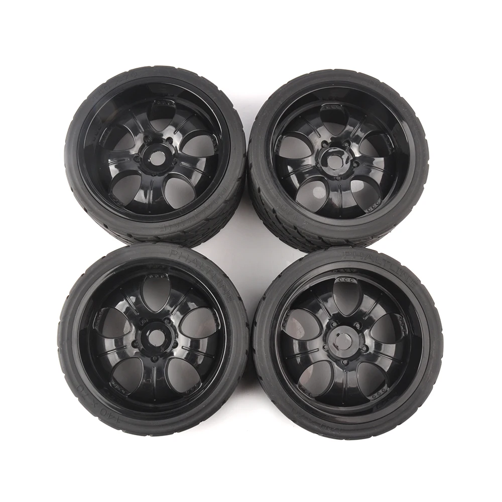 Trucks em Rodas de Estrada Pneus para Corridas de Carros de Rali Hex 1:8 rc Monster 139mm 70mm Brinquedo Acessórios Peças 4 pc - Set 17mm 8 Peças e Acessórios