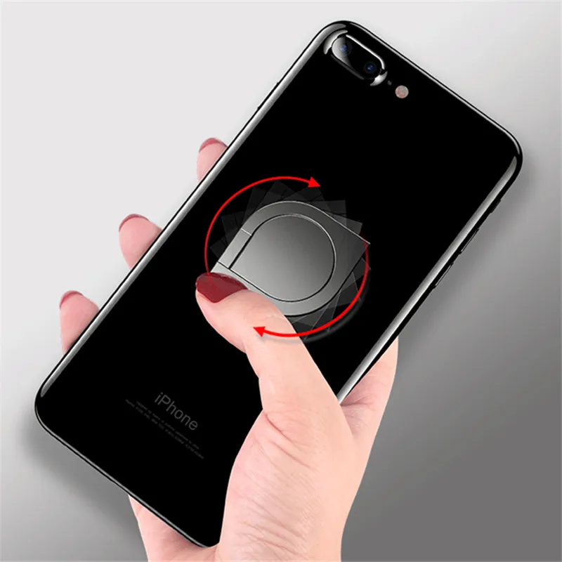 

SARA NELL Fashionable 360 Rotating Desktop Bracket Support Mobile Phone Spinner Ring Holder Magnets Multi-function Ring Holder