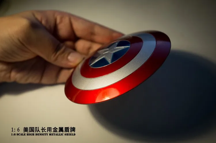 1/6 Metal material Captain America Shield  Can buckle Hand latest improved Toy 