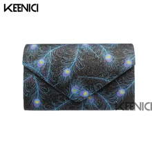 Новая женская вечерняя сумочка с принтом павлина и перьев, женский клатч со стразами на день, Женский кошелек-клатч, Свадебный Кошелек, вечерние банкетные сумки