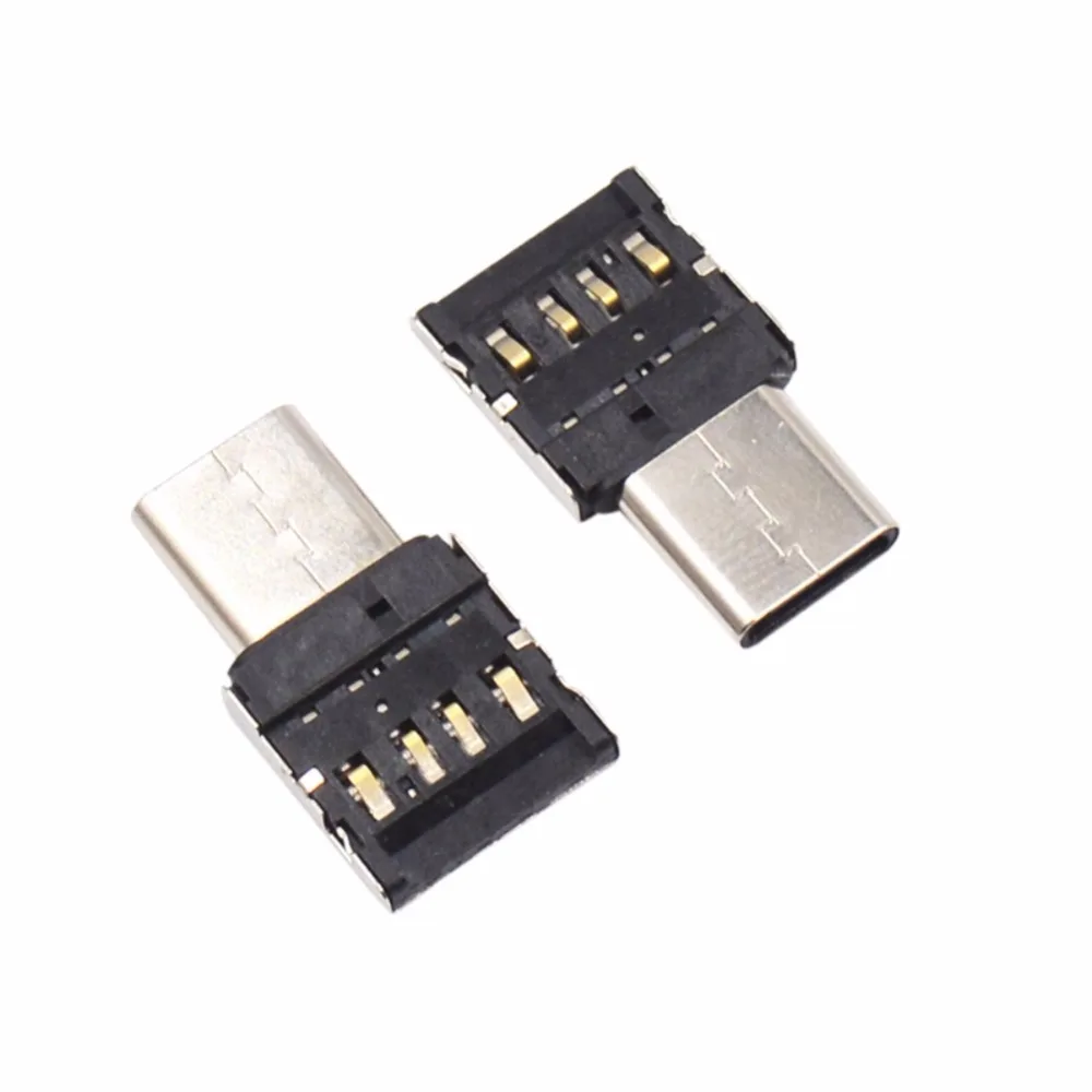 

2pcs USB-C 3.1 Type C Male to USB Female OTG Adapter Converter For Tablet Phone