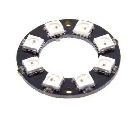 8 Bit WS2812 5050 RGB LED Intelligent full color RGB lamp ring development board large ring-in ...