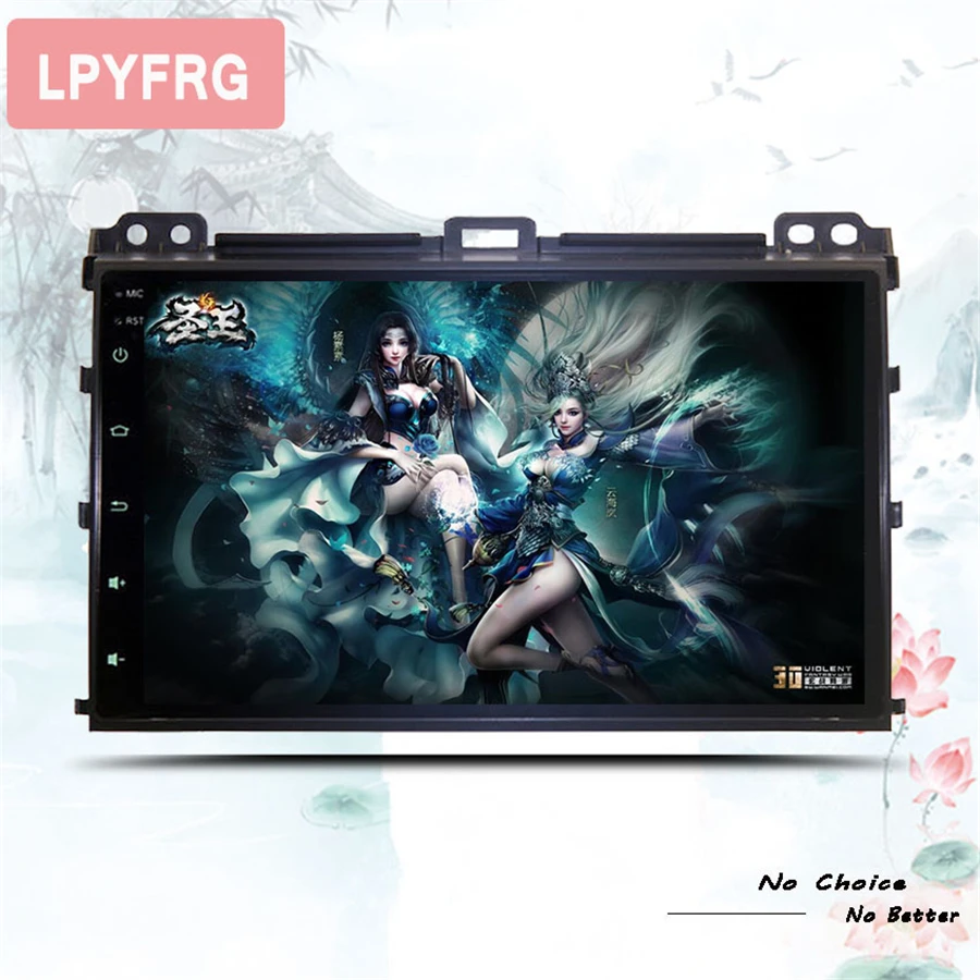 Excellent 9" Android 9.0 Octa 8 Core 4G RAM 64G ROM Car DVD Player for Toyota Prado 120 2004-2009 Car Radio GPS Navigation BT Map System 5