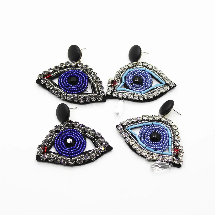 

Exaggerated mask eyes earrings female with the paragraph Funny face earrings retro lips earrings 738