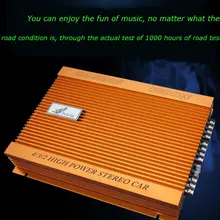 Класс A/B Высокая мощность 4 канальный автомобильный аудио усилитель мощности автомобильный аудио DIY усилитель 200Wx2