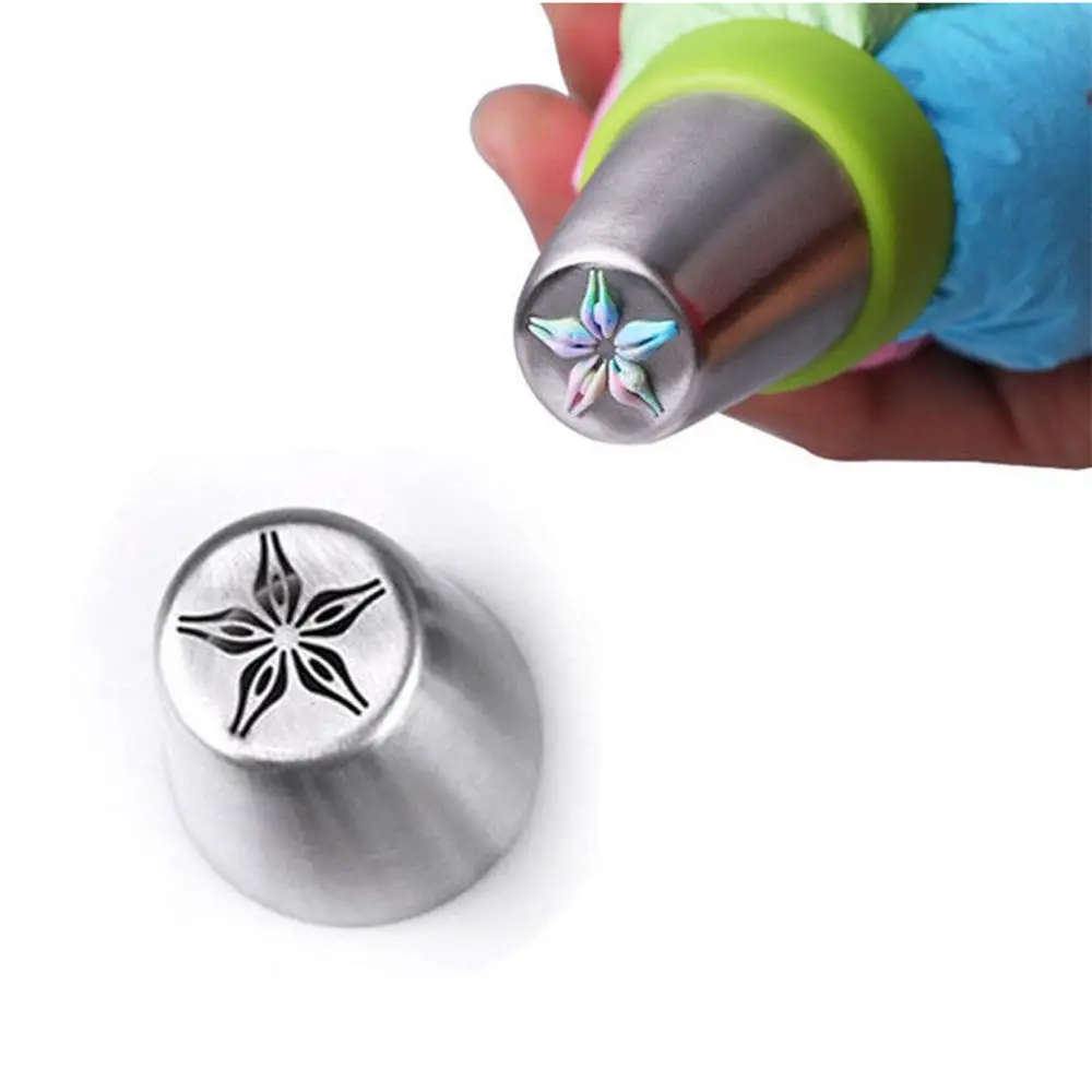 LINSBAYWU Russian Tulip Flower Cake Icing Piping Nozzles Decorating Tips Baking Tool #9 LINSBAYWU Russian Tulip Flower Cake Icing Piping Nozzles Decorating Tips Baking Tool #9