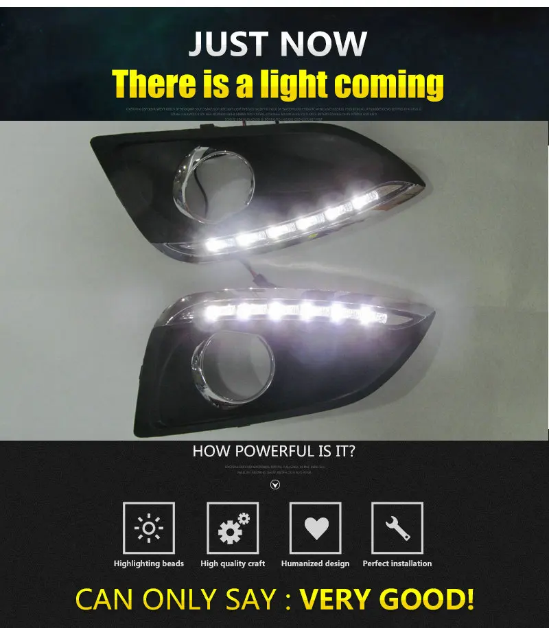Для hyundai IX35 2010-2013 светодиодный DRL Дневной ходовой светильник Дневной светильник водонепроницаемый сигнальный светильник автомобильный Стайлинг светильник s