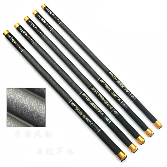 Cheap New Hot top dia 1.0/1.5 mm shrink length 90 cm carbon Stream Fishing Rod 9/10/11/12/13 m hand rod fishing weight 1.5kg