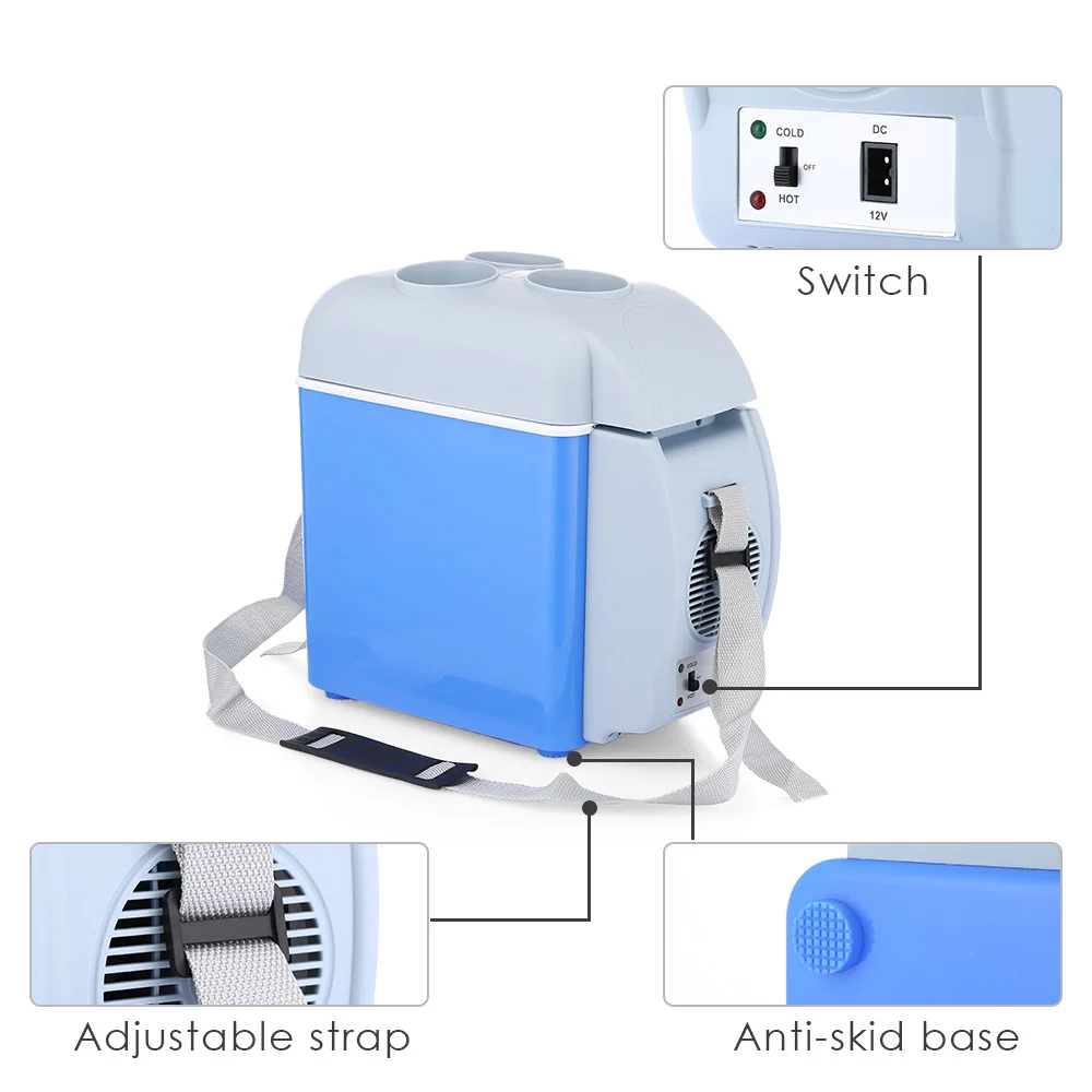GBT-3008 12V Vehicular Refrigerator with Dual-mode Temperature Control Cool Warmer Car Truck Electric Fridge for Travel RV Boat