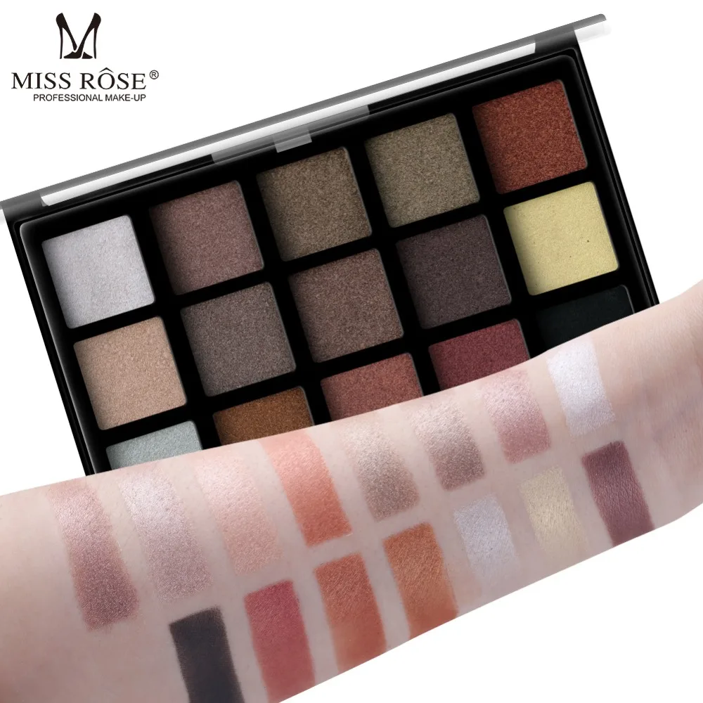 Professional 15 Color Makeup Eyeshadow Palette Matte Shimmer Glitter Eyeshadow Pallete Cosmetic Face Eye Pigment Makeup Palette