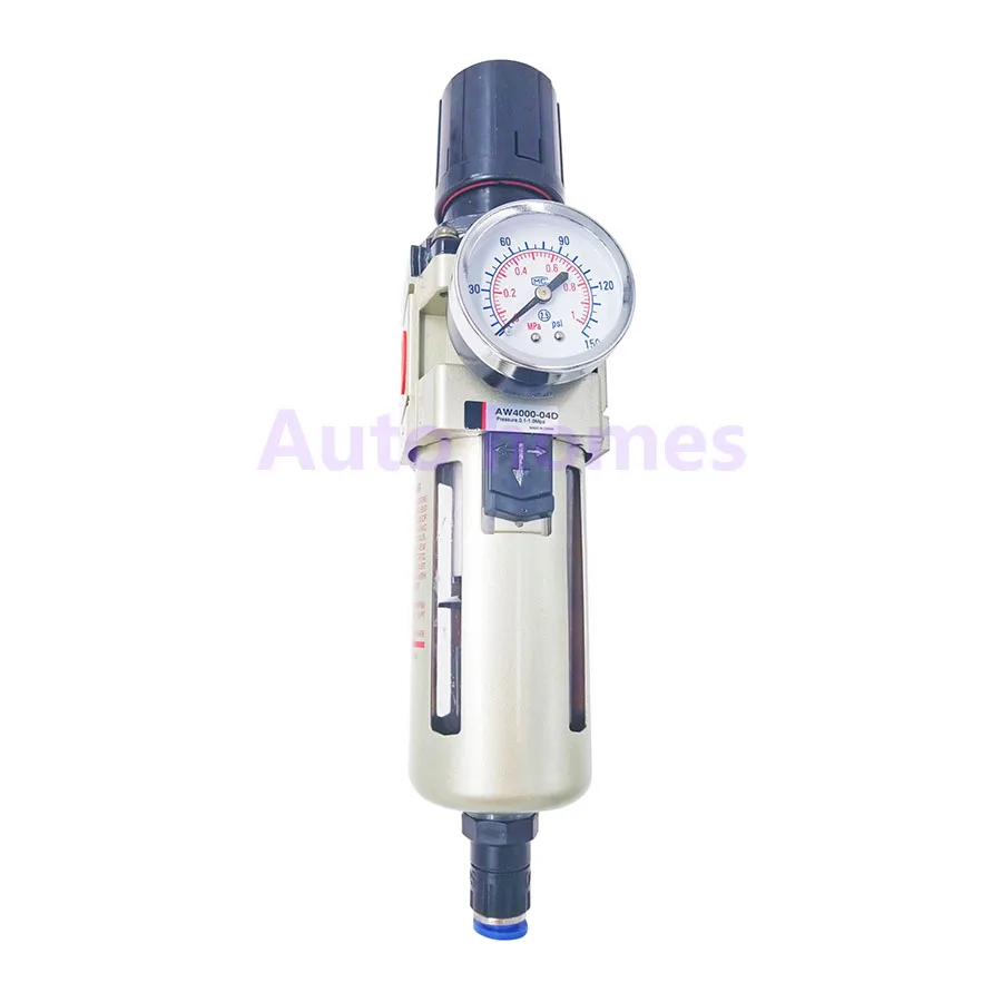 Fevas Pneumatic Air Filter Regulator AW3000-03 3/8Manual Drain Type Air Treatment Unit AW3000-03D Automatic Drain Type Color: AW3000-03 