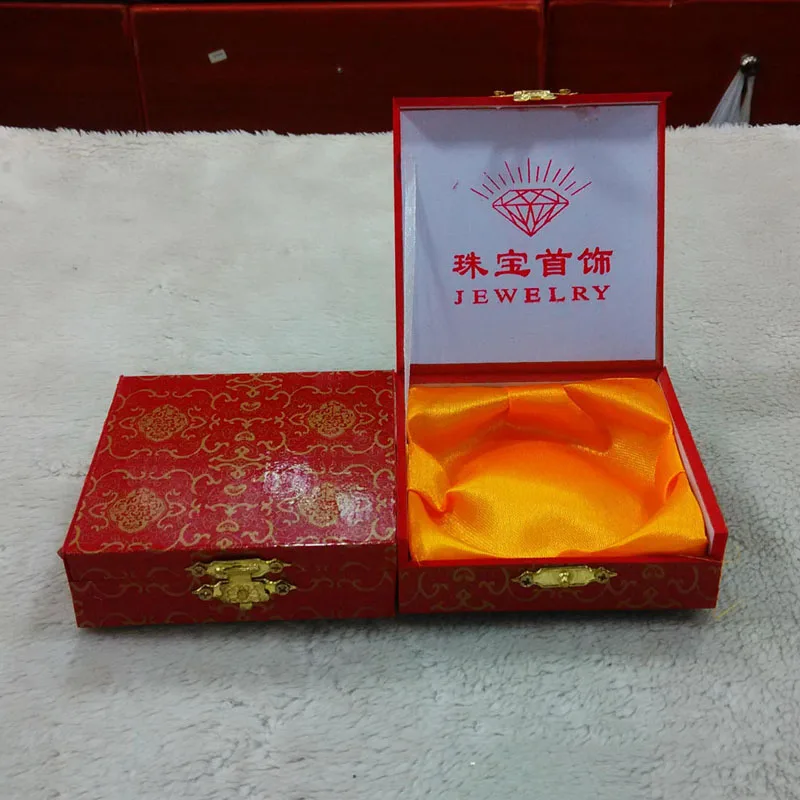 KYSZDL изысканный камень браслеты коробка ретро узор красное дерево с замком ювелирные изделия Подарочная коробка