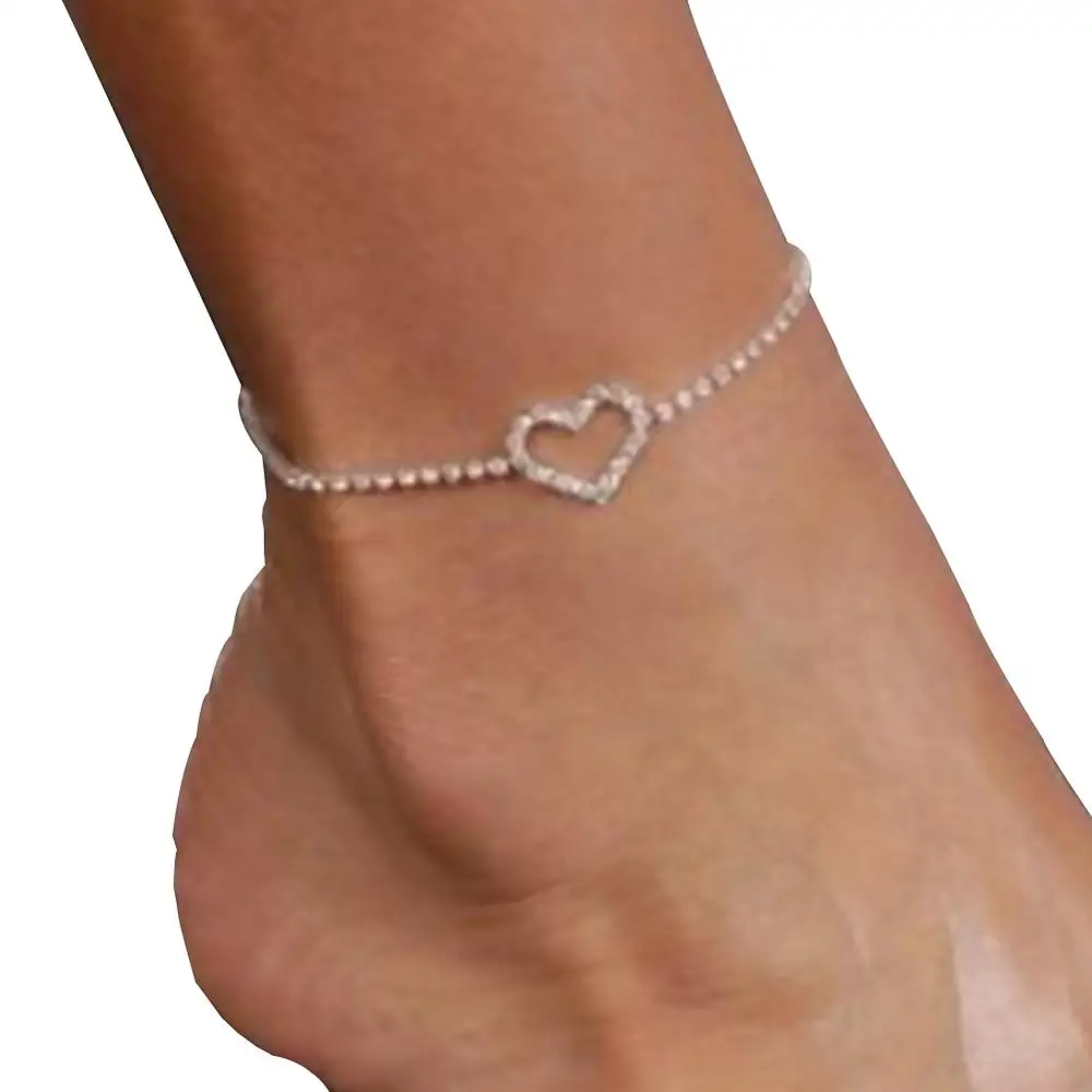 StoneFans 1PCS Simple Rhinestone Anklet Bracelet for Women Leg Chain Summer Beach Crystal Ankle Chains Foot Jewelry Accessories StoneFans 1PCS Simple Rhinestone Anklet Bracelet for Women Leg Chain Summer Beach Crystal Ankle Chains Foot Jewelry Accessories