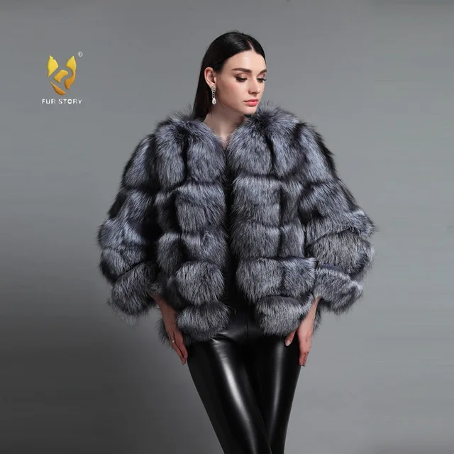 Aliexpress.com : Buy Fur Story Women Warm Real Silver Fox