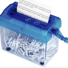 Бумага Шредер измельченные A6 ручной Бумага Шредер документный файл ручной работы прямая камнерезная машина инструмент для школы и офиса