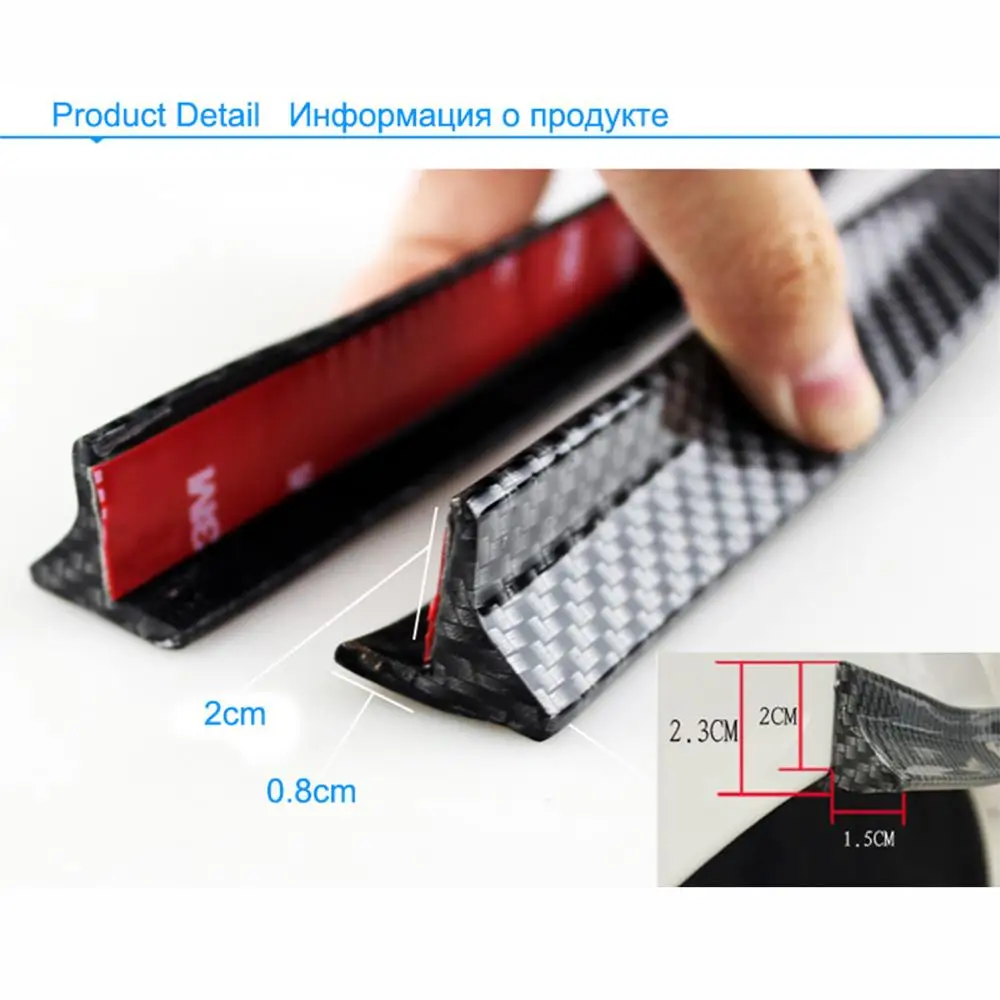  1/2PCS Car Fender Wheel Tire Edge Eyebrow Carbon Stickers For Ford Focus 2 3 Fiesta Mondeo Kuga Kia