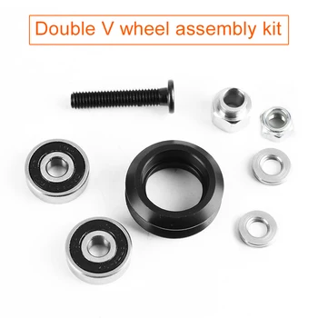 

1 Set Polycarbonate Solid Wheel Kit for V-Slotted Aluminum Extrusion EM88