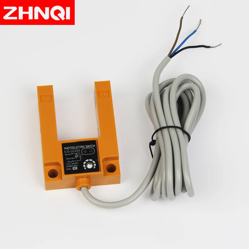 E3S GS30E4 groove type photoelectric switch U type emitter sensor 30MM